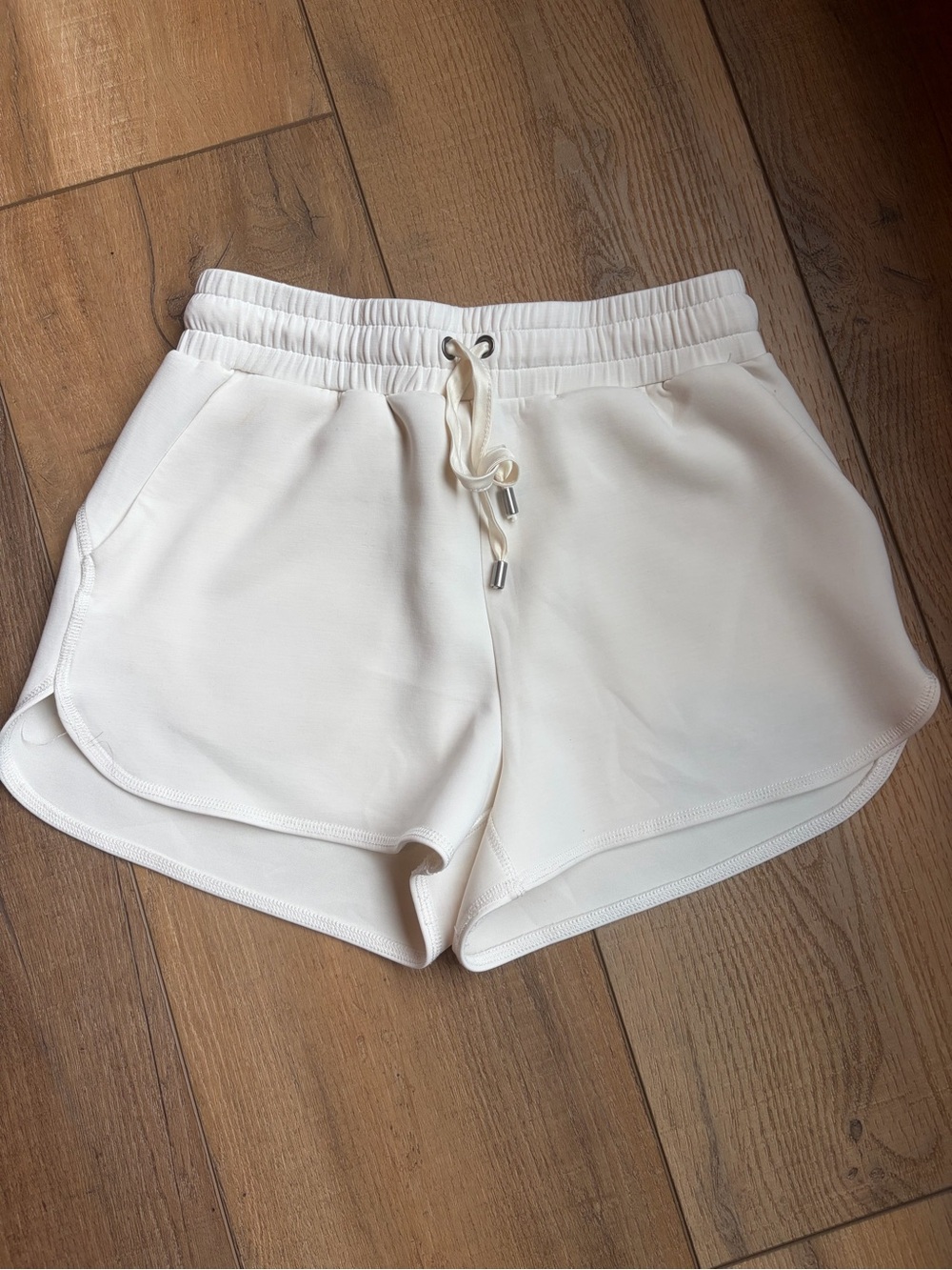 Altar'd State Cream Drawstring Shorts - Picture 1 of 4